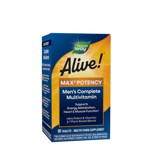 Natures Way Alive!® Men’s Max3 Daily Multivitamin (90 Compressa)