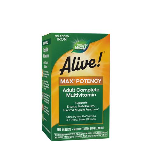 Nature's Way Alive!® Max3 Daily Multivitamin Without Iron (90 Compressa)