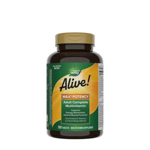 Nature's Way Alive!® Max3 Daily Multivitamin Without Iron (180 Compressa)