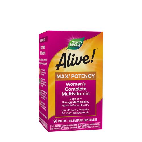 Natures Way Alive!® Max3 Potency Women’s Multivitamin (90 Compressa)