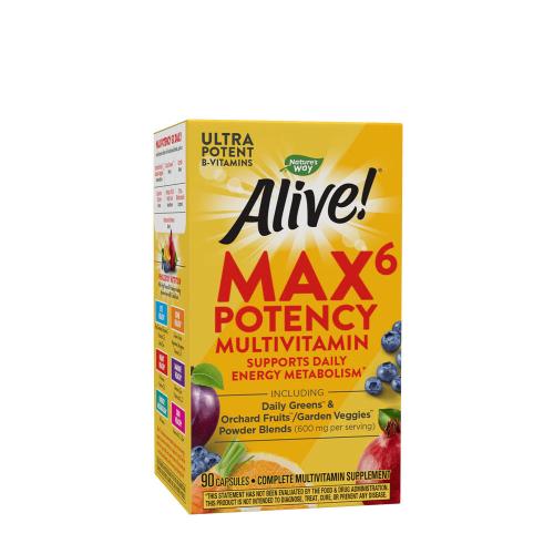 Natures Way Alive!® Max6 Max Potency Daily Multivitamin (90 Capsule)