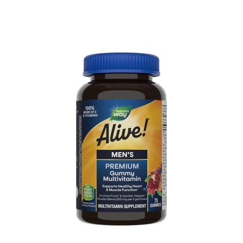 Natures Way Alive!® Premium Men’s Gummy Multivitamin (75 Caramella gommosa)