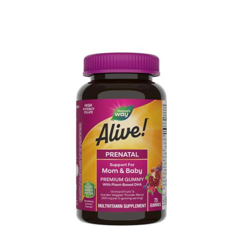 Natures Way Alive!® Premium Prenatal Gummies (75 Caramella gommosa, Fragola-limone)