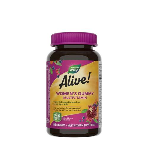 Natures Way Alive!® Women’s Gummy Multivitamin (60 Caramella gommosa, Mix di Bacche di Bosco)