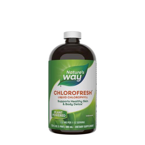 Natures Way Chlorofresh® Liquid Chlorophyll (480 ml, Non Aromatizzato)