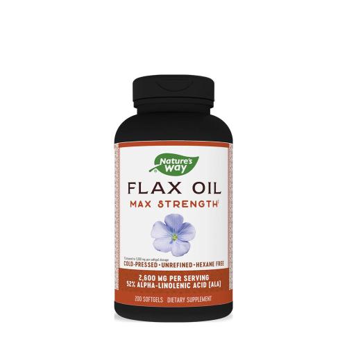 Natures Way Flax Oil Max Strength (200 Capsule morbida)