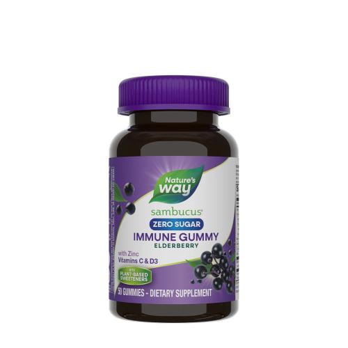 Natures Way Sambucus Zero Sugar Immune Gummy (50 Caramella gommosa)