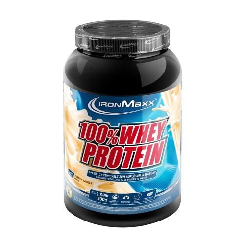 Ironmaxx 100% Whey Protein (900 g, Vaniglia Francese)