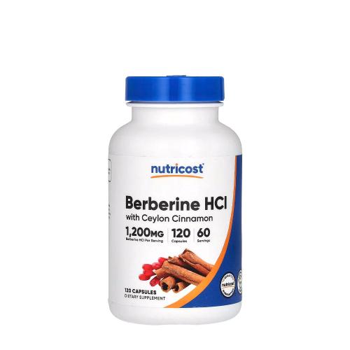 Nutricost Berberine HCl With Ceylon Cinnamon (120 Capsule)