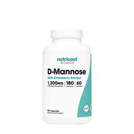   Nutricost D-Mannose with Cranberry Extract for Women 1300 mg (180 Capsule)