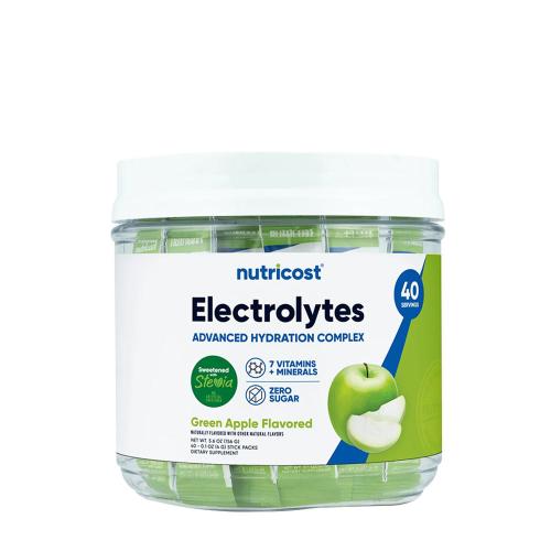 Nutricost Electrolytes Hydration Stick Packs (156 g, Mela Verde)