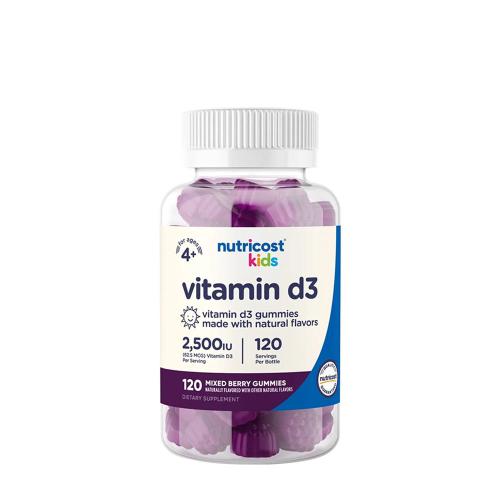 Nutricost Kids Vitamin D3 Gummies (120 Caramella gommosa, Mix di Bacche di Bosco)