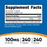 Nutricost Vitamin B3 Niacin 100 mg (240 Capsule)
