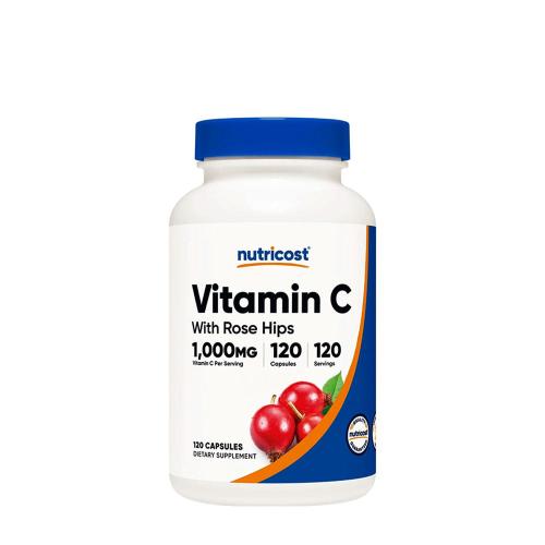 Nutricost Vitamin C with Rose Hips Capsules (120 Capsule)