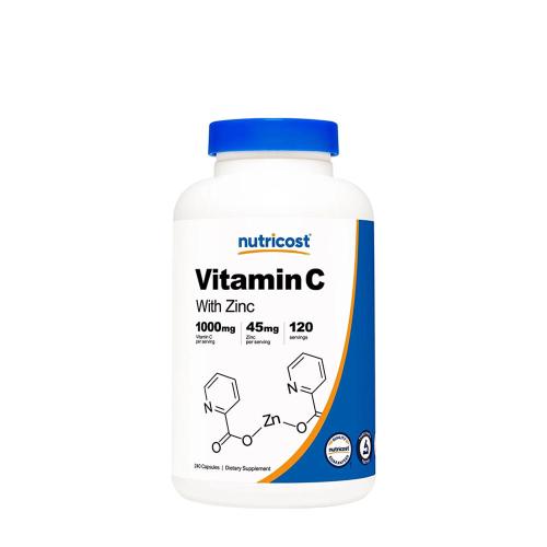 Nutricost Vitamin C (with Zinc) 1,000 mg (240 Capsule)