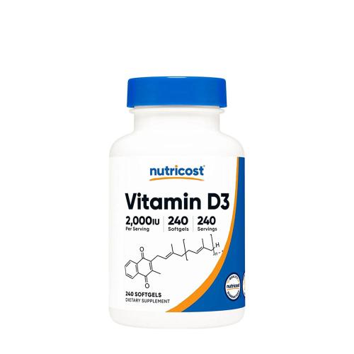 Nutricost Vitamin D3 2,000 IU (240 Capsule morbida)