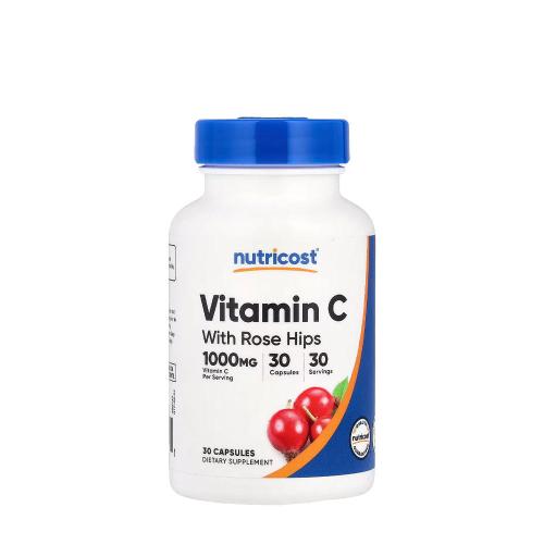 Nutricost Vitamin C with Rose Hips Capsules (30 Capsule)