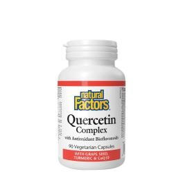   Natural Factors Quercetin Complex With Grape Seed, Turmeric & COQ10 (90 Veggie Capsule)