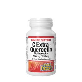   Natural Factors C Extra + Quercetin Bioflavonoids 500 mg/250 mg (90 Capsule)