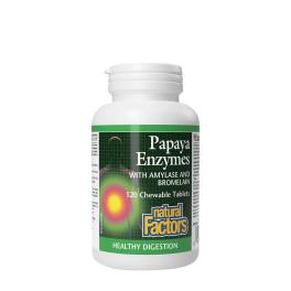   Natural Factors Papaya Enzymes with Amylase and Bromelain (120 Compresse da masticare)