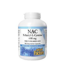   Natural Factors N-Acetyl-L-Cysteine Amino Acid (NAC) 600 mg (180 Capsule veg)