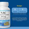 Natural Factors N-Acetyl-L-Cysteine Amino Acid (NAC) 600 mg (180 Capsule veg)