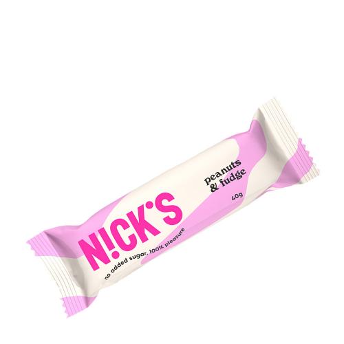 Nick's Barretta al cioccolato con arachidi e fudge (40 g)