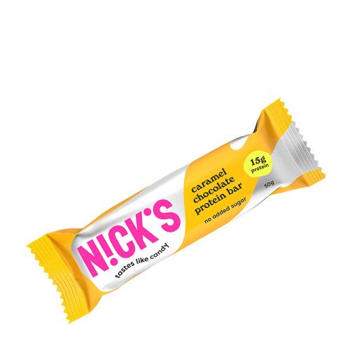 Nick's Barretta proteica al caramello e cioccolato (50 g)