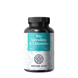 Nature Love Organic Spirulina & Chlorella (360 Compressa)