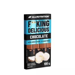   ALLNUTRITION Fitking Delicious Chocolate (100 g, Cioccolato al latte con cocco)