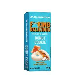   ALLNUTRITION Fitking Delicious Donut Cookie (128 g, Cocco e caramello)