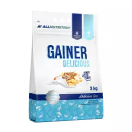   ALLNUTRITION Gainer Delicious (3000 g, Burro di arachidi salato)