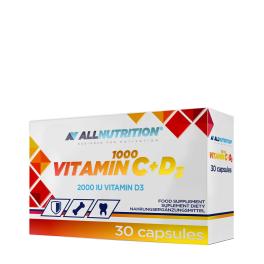 ALLNUTRITION Vitamin C 1000 + D3  (30 Capsule)
