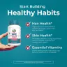 MaryRuth's Organic Hair, Skin, & Nails Gummies (60 Caramella gommosa, Fragola)