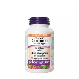   Webber Naturals Turmeric Curcumin with Black Pepper 32,500 mg (30 Capsule veg)
