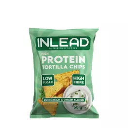   INLEAD Nutrition High Protein Tortilla Chips (50 g, Panna acida e cipolla)