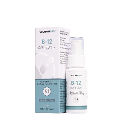 Vitamin360 B-12 Oral Spray (25 ml, Alla ciliegia)