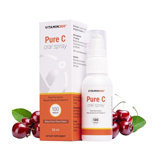 Vitamin360 Pure C Oral Spray (50 ml, Amarena)